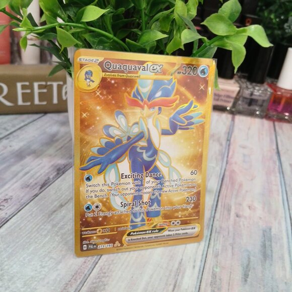 Paldea Evolved Quaquval EX gold - Picture 4 of 4